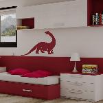 Voorbeeld van de muur stickers: Dinosaure Silhouette (Thumb)